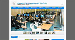 Desktop Screenshot of deccancollege.ac.in
